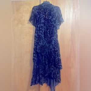 Peter Pilotto Asymmetric Velvet Gown.